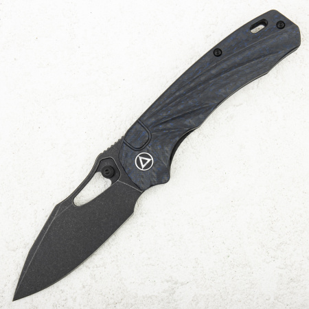 Нож QSP Hornbill, S35VN Black, Blue Carbon Fiber