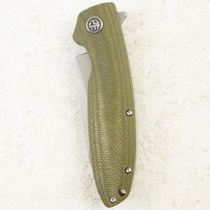 Нож Petrified Fish Terra, Stonewashed, D2, Micarta Green Handle, PFB01GRMW Нож Petrified Fish Terra, Stonewashed, D2, Micarta Green Handle, PFB01GRMW