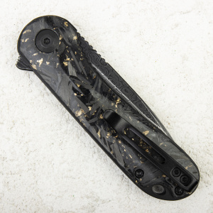 Нож CIVIVI Elementum, Damascus, Shredded Carbon Fiber Black/Gold - складной туристические ножи из стали Нож CIVIVI Elementum, Damascus, Shredded Carbon Fiber Black/Gold - складной туристические ножи из стали