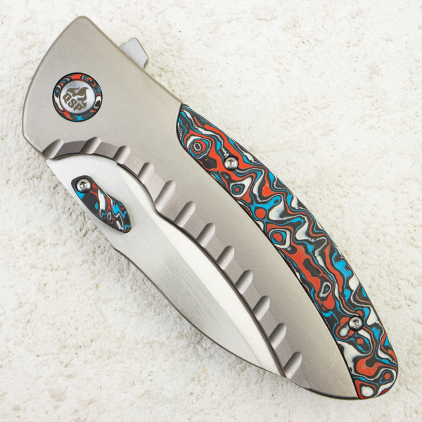 Нож QSP Capybara, M390, Carbon Fiber / Titanium Handle, QS152-B1