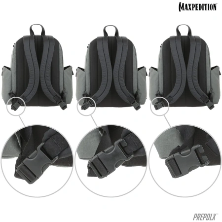 Городской рюкзак MAXPEDITION Prepared Citizen Deluxe Backpack 32L, Gray, PREPDLXW Городской рюкзак MAXPEDITION Prepared Citizen Deluxe Backpack 32L, Gray, PREPDLXW