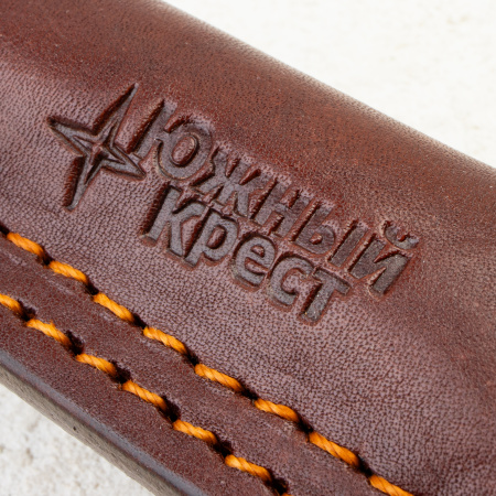 Нож Южный Крест Small, VG10, Конвекс, Микарта Черно-Синяя, Насечка