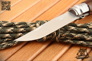 Нож Opinel №8, Нержавеющая сталь, Орех, Коробка - складной туристические ножи из стали