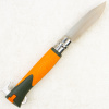 Нож Opinel №12 Explore, XC90, Plastic/Rubber Orange, 1974
