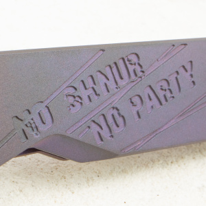 Mr.Blade Keeper NO SHNUR NO PARTY, M390, Titanium Blue Mr.Blade Keeper NO SHNUR NO PARTY, M390, Titanium Blue