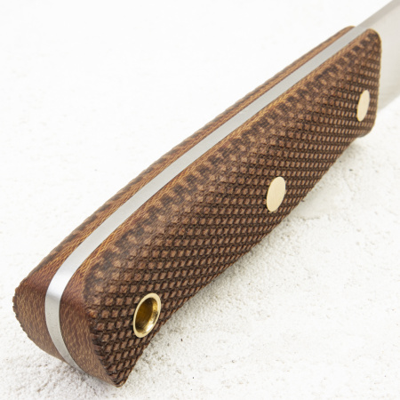 Нож Южный Крест ЯГД, N690, Конвекс, Микарта Койот, Насечка - купить в интернет-магазине Blademan