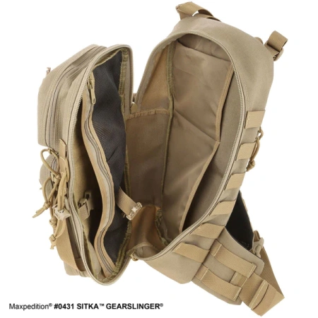 Тактический рюкзак MAXPEDITION Sitka Gearslinger 15L, Khaki, 0431K Тактический рюкзак MAXPEDITION Sitka Gearslinger 15L, Khaki, 0431K