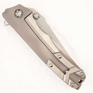 Нож Heretic Knives Wraith Gray Stonewash Standard - складной туристические ножи из стали Нож Heretic Knives Wraith Gray Stonewash Standard - складной туристические ножи из стали