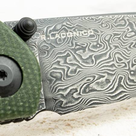 Нож CIVIVI Sokoke Front Flipper & Thumb Stud, Damascus, Micarta Green, C22007-DS2 Нож CIVIVI Sokoke Front Flipper & Thumb Stud, Damascus, Micarta Green, C22007-DS2