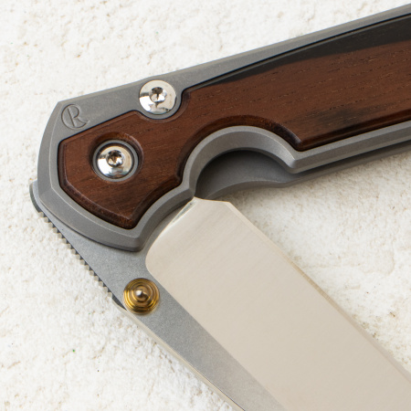 Нож Chris Reeve Small Sebenza 31 Inlay, Polished CPM MagnaCut, Titanium/Macassar Ebony Handle, S31-1140 Нож Chris Reeve Small Sebenza 31 Inlay, Polished CPM MagnaCut, Titanium/Macassar Ebony Handle, S31-1140