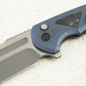 Нож WE Knife Sylox, Gray Stonewashed, M390, Titanium/Carbon Blue Handle, WE24027-2 Нож WE Knife Sylox, Gray Stonewashed, M390, Titanium/Carbon Blue Handle, WE24027-2