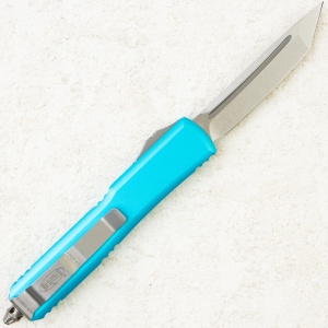 Нож Microtech Ultratech Tanto, Stonewash, M390, Aluminum Blue, 123-10 TQ Нож Microtech Ultratech Tanto, Stonewash, M390, Aluminum Blue, 123-10 TQ