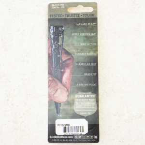 Тактическая мини-ручка RitR Bolt-Action 20K, Black Ink Тактическая мини-ручка RitR Bolt-Action 20K, Black Ink