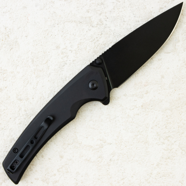Нож SENCUT Serene, Black Stonewashed, D2, Black Aluminum Handle, S21022B-1