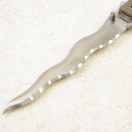 Нож Cold Steel Ti-Lite 6 Kris, Serrated, AUS-10A, Zytel Black, 26SXK6S