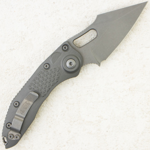 Нож Microtech Stitch Auto, Apocalyptic, M390, Aluminum Natural Clear Gray, 169-10 Нож Microtech Stitch Auto, Apocalyptic, M390, Aluminum Natural Clear Gray, 169-10