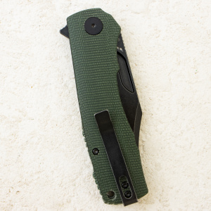 Нож Petrified Fish Victor, К110, Black Stonewashed, Micarta Green Handle, PFP03GRMW Нож Petrified Fish Victor, К110, Black Stonewashed, Micarta Green Handle, PFP03GRMW