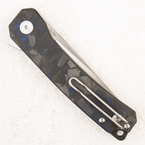 Нож QSP Osprey, 14C28N, G10/Shredded Carbon Blue - складной туристические ножи из стали