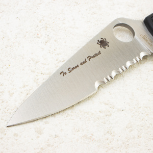 Нож Spyderco Endura 4 Thin Blue Line, VG-10, FRN Black, C10FPSBKBL