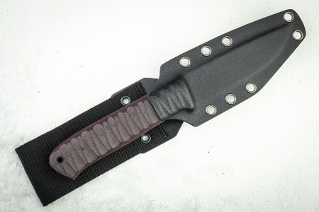 Нож Apus Knives Raider mini, N690, G10 Red-Black, Kydex Classic - купить в интернет-магазине Blademan