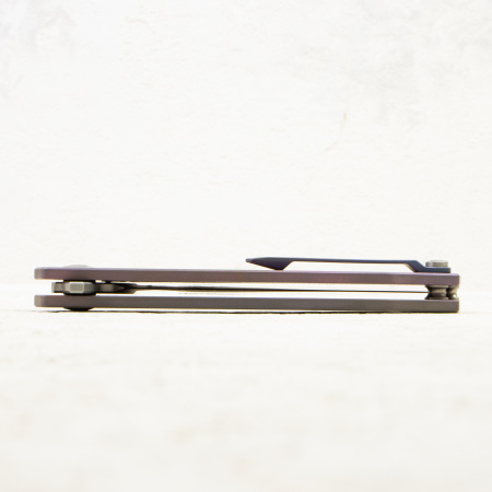 Mr.Blade Keeper NO SHNUR NO PARTY, M390, Titanium Blue Mr.Blade Keeper NO SHNUR NO PARTY, M390, Titanium Blue