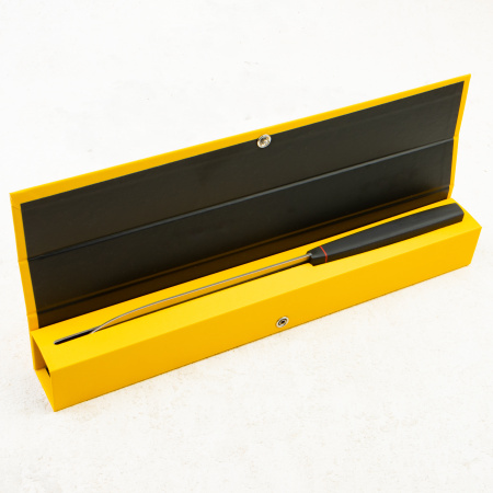 Нож сантоку OWL SA160 F, Elmax Cryo, G10 Black