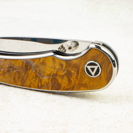 Нож QSP Dolphin, Mirror 14C28N, Stabilized Wood Handle, QS161-B Нож QSP Dolphin, Mirror 14C28N, Stabilized Wood Handle, QS161-B