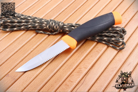 Нож Morakniv Companion F Serrated, Нерж. Сталь - купить в интернет-магазине Blademan