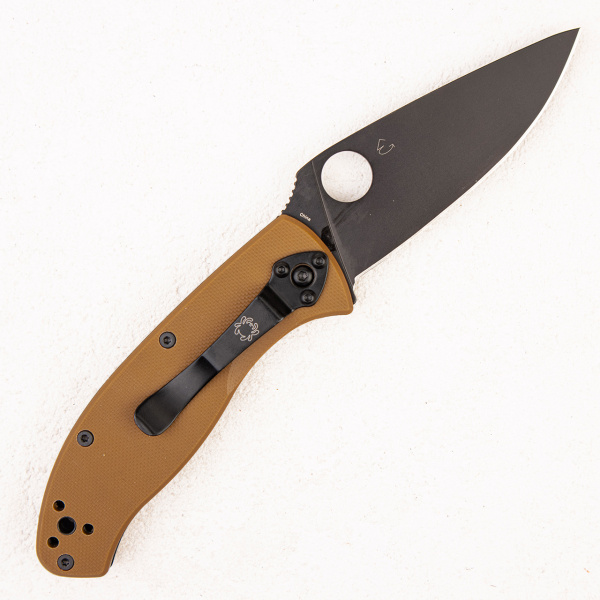 Нож Spyderco Tenacious, 122GPBBN, 8Cr13MoV, G10 Brown - складной туристические ножи из стали