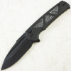 Нож WE Knife Sylox, Black Stonewashed, M390, Titanium/Carbon Black Handle, WE24027-1