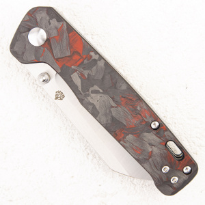 Нож QSP Penguin, D2, G10/Shredded Carbon Red - складной туристические ножи из стали Нож QSP Penguin, D2, G10/Shredded Carbon Red - складной туристические ножи из стали