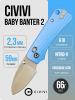 Нож CIVIVI Baby Banter 2, Satin Nitro-V, Aluminum Blue Handle, C23074-1