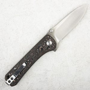 Нож QSP Hawk, CPM S35VN, Copper Foil Carbon Fiber - складной туристические ножи из стали Нож QSP Hawk, CPM S35VN, Copper Foil Carbon Fiber - складной туристические ножи из стали
