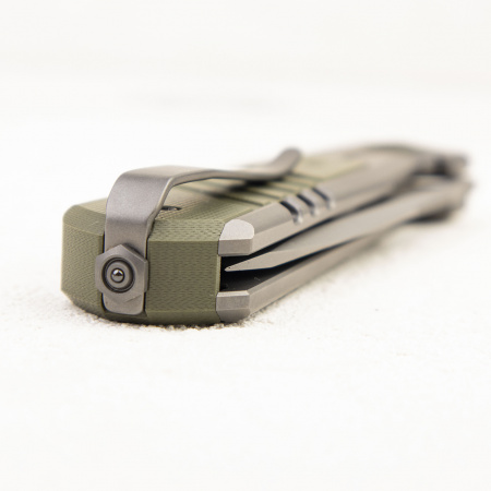 Нож WE Knife Arsenal, 20CV, Titanium Gray/G10 OD Green Нож WE Knife Arsenal, 20CV, Titanium Gray/G10 OD Green - купить в интернет-магазине Blademan