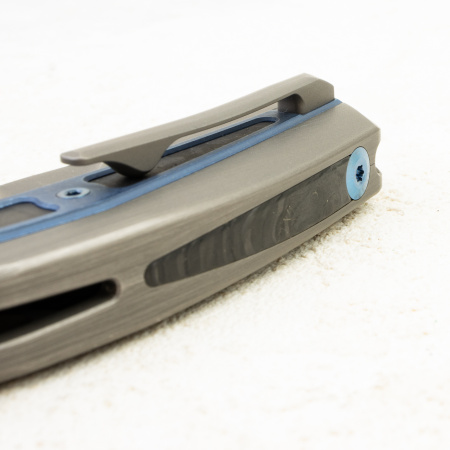 Нож WE Knife Zonda, CPM 20CV, Marble Carbon / Titanium Handle - купить в интернет-магазине Blademan