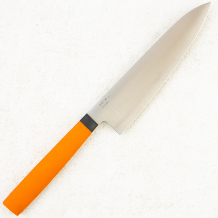 Нож мини шеф OWL CH160 F, JM390 Cryo, G10 Orange