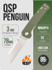 Нож QSP Penguin, D2, Linen Micarta Green