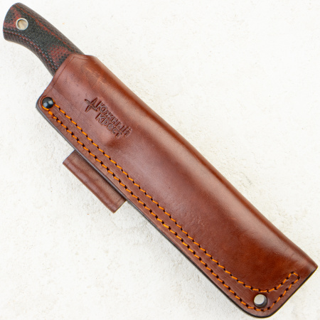 Нож Южный Крест Кедр, Elmax, Convex, Micarta Black/Red Handle, 225