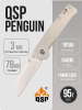 Нож QSP Penguin, 154CM, Titanium Gray