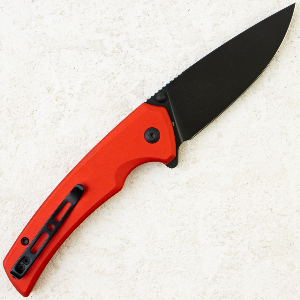 Нож SENCUT Serene, Black Stonewashed, D2, Red Aluminum Handle, S21022B-2