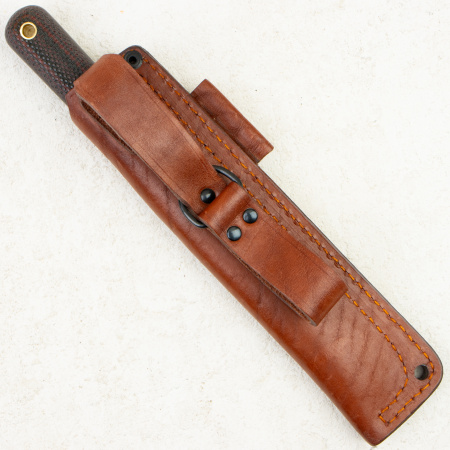 Нож Южный Крест Кефарт L, VG-10, Convex, Micarta Black/Red, Насечка Нож Южный Крест Кефарт L, VG-10, Convex, Micarta Black/Red, Насечка