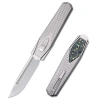 Нож Remette Swordfish Clip-Point, M390, Titanium Green Handle, ZL101A2