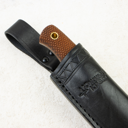 Нож Южный Крест Рыбацкий L, Elmax, Micarta Coyote, Насечка