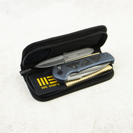 Нож WE Knife Sylox, Gray Stonewashed, M390, Titanium/Carbon Blue Handle, WE24027-2 Нож WE Knife Sylox, Gray Stonewashed, M390, Titanium/Carbon Blue Handle, WE24027-2