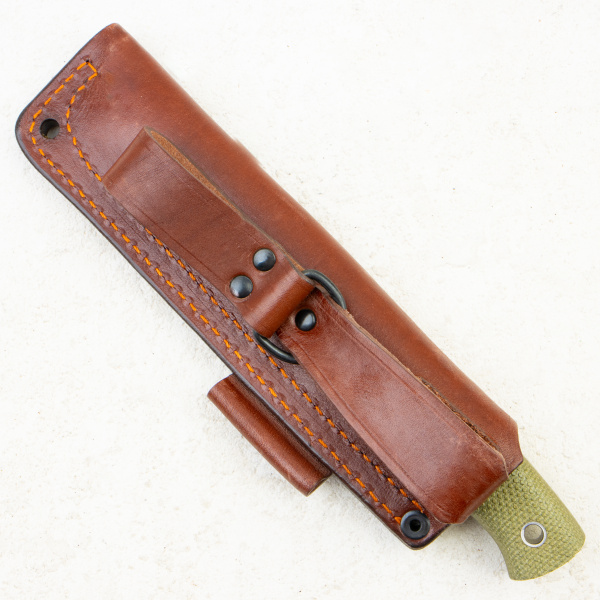 Нож Южный Крест Росомаха, Convex, Elmax, Micarta Хаки, Насечка, 215.0847.Elmax.K