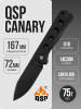 Нож QSP Canary Folder, 14C28N, Black G10 Handle, QS150-A2