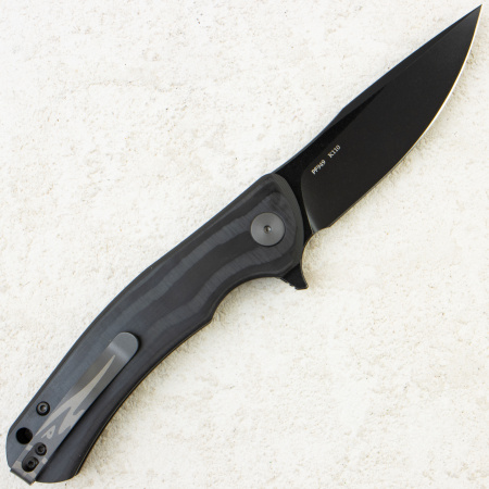 Нож Petrified Fish Warrior, Black Stonewashed, K110, Carbon Black Handle, PF949CDWНож Petrified Fish Warrior, Black Stonewashed, K110, Carbon Black Handle, PF949CDW Нож Petrified Fish Warrior, Black Stonewashed, K110, Carbon Black Handle, PF949CDWНож Petrified Fish Warrior, Black Stonewashed, K110, Carbon Black Handle, PF949CDW