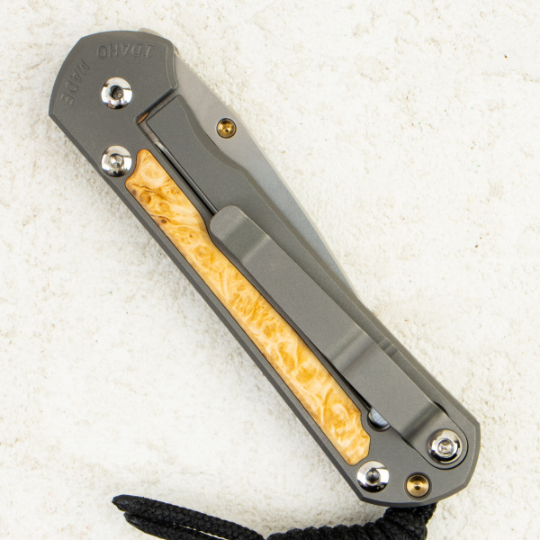 Нож Chris Reeve Small Sebenza 31 Inlay, Polished CPM MagnaCut, Titanium/Box Elder Handle, S31-1138