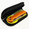 Нож CIVIVI Chevalier II Flipper & Button Lock, 14C28N, Orange Aluminum Handle, C20022B-2