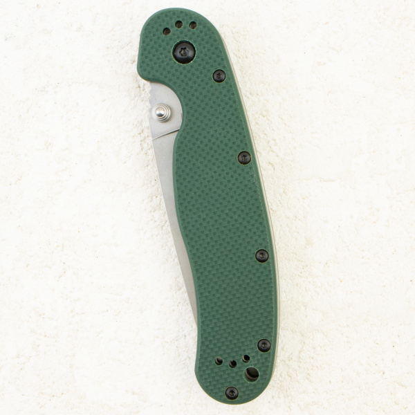 Нож Ontario GS RAT 1, S35VN, Stonewash, Green G10, 8992